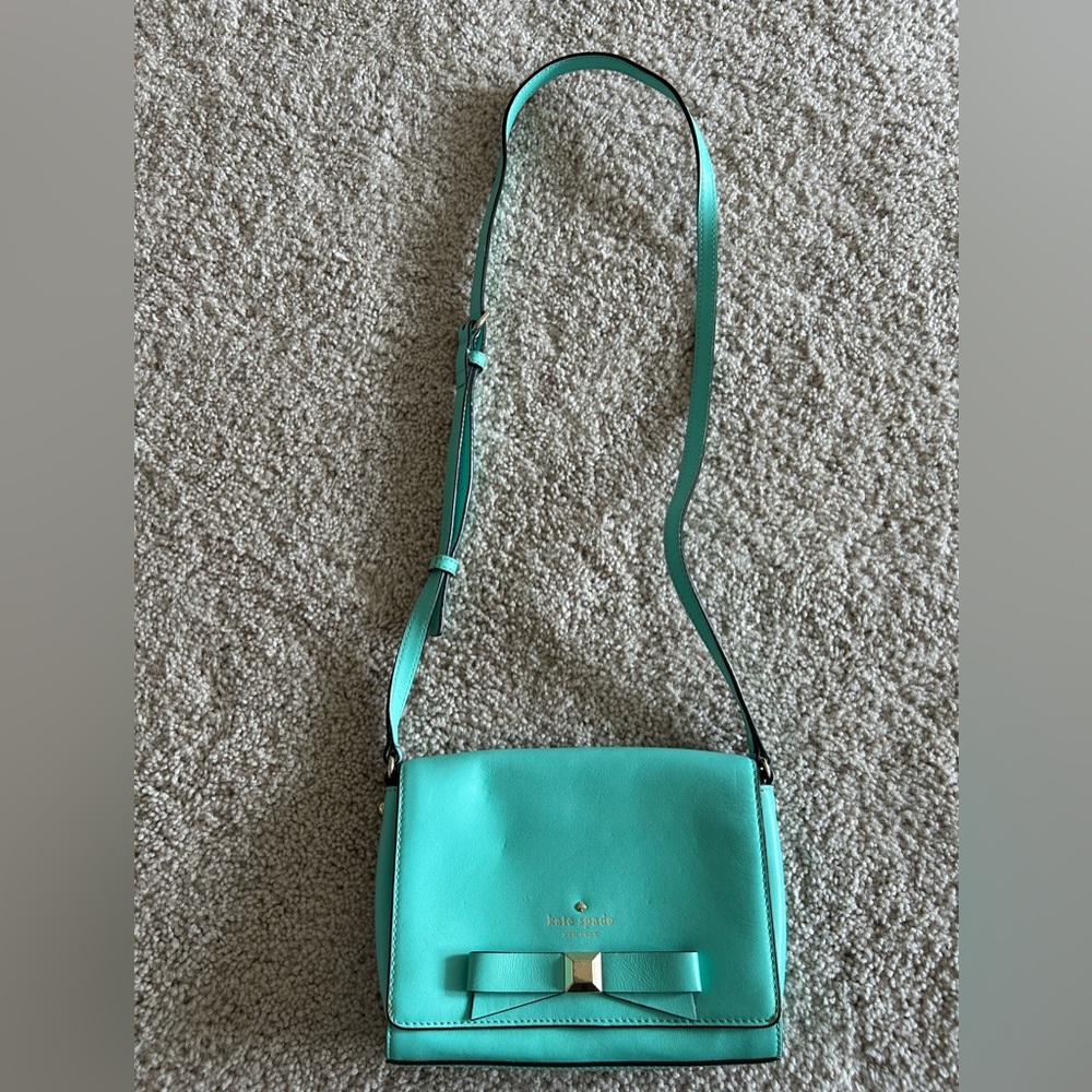 Kate Spade Blue Crossbody Bag with Adjustable Strap